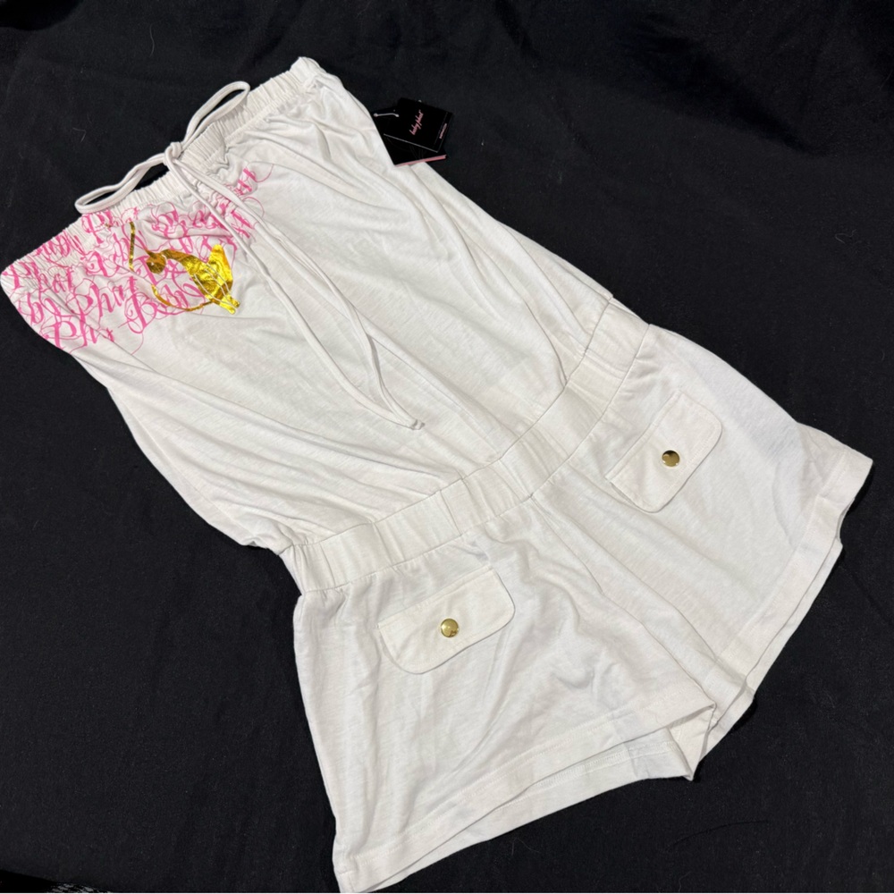 Baby Phat White and Pink Jumpsuit